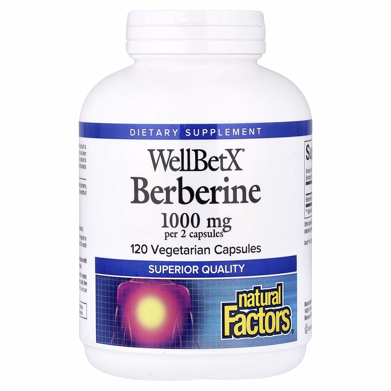 WellBetX Berberine, 500 mg Natural Factors