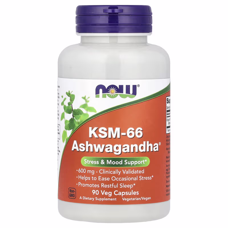 KSM-66 Ashwagandha, 600 mg NOW Foods