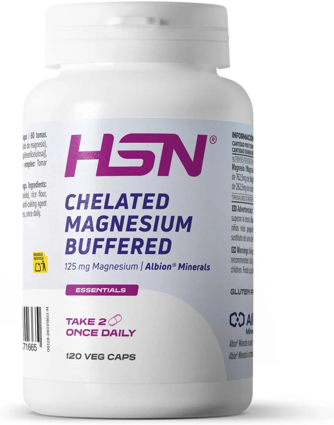 Bisglicinato de Magnesio Albion™ 250 mg HSN