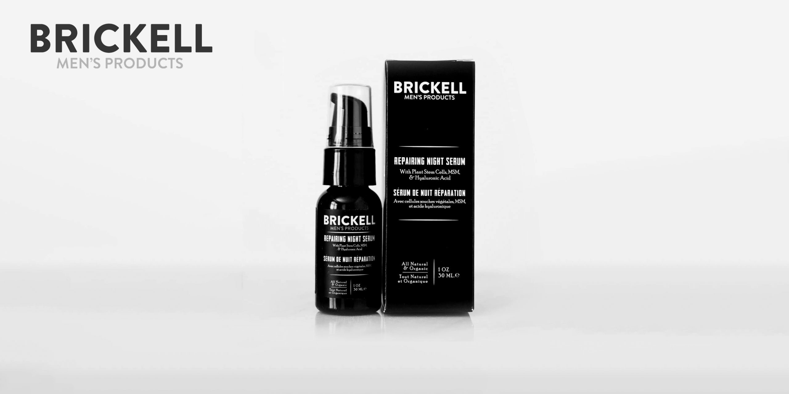 Serum Antiedad Reparador de Noche para Hombres - Brickell Men’s Products