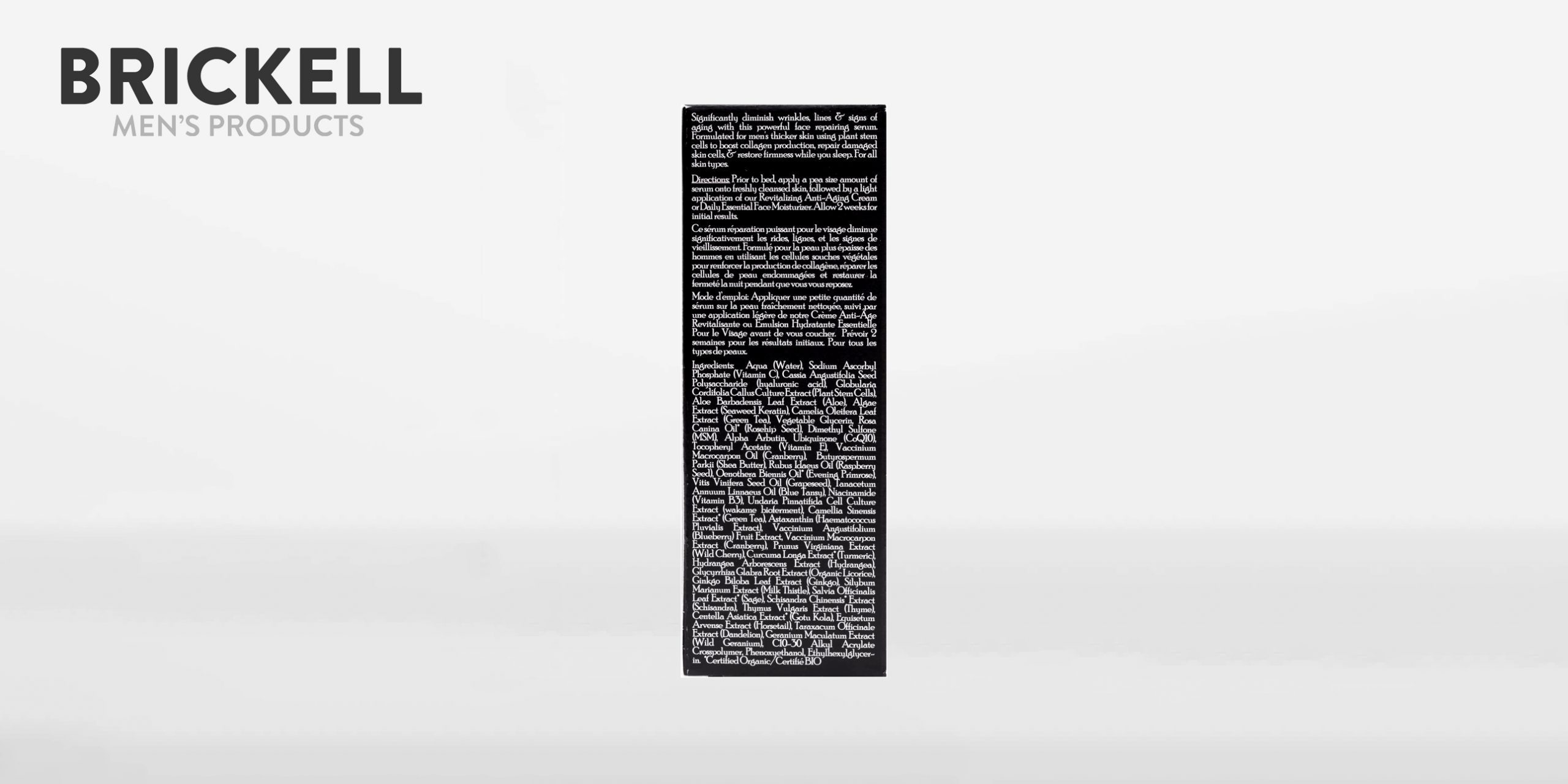 Serum Antiedad Reparador de Noche para Hombres - Brickell Men’s Products