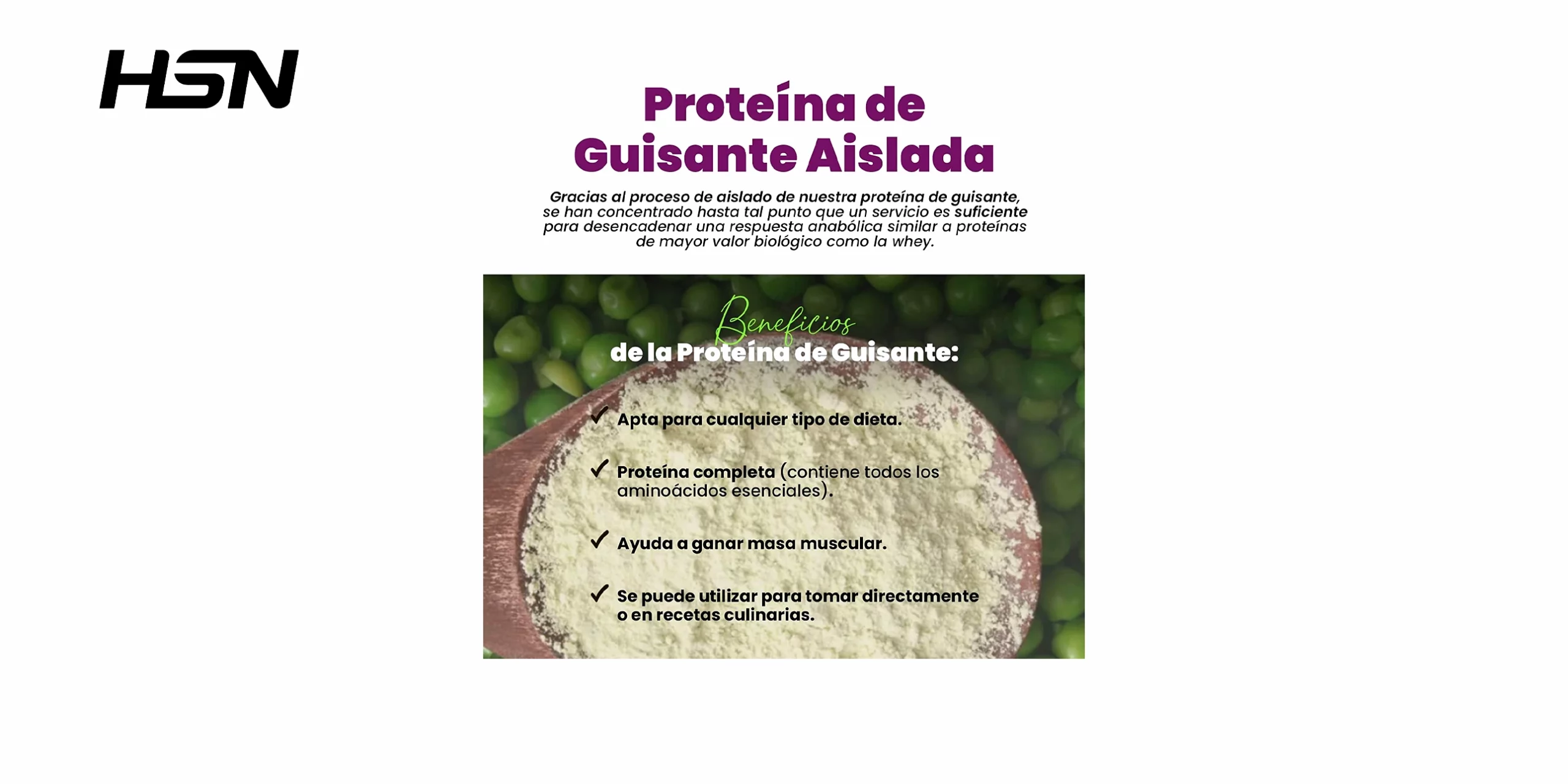 AISLADO DE PROTEINA DE GUISANTE