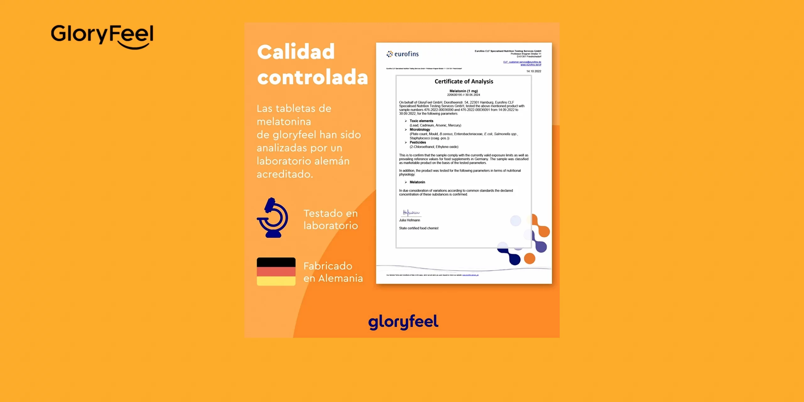 MELATONINA GLORYFEEL