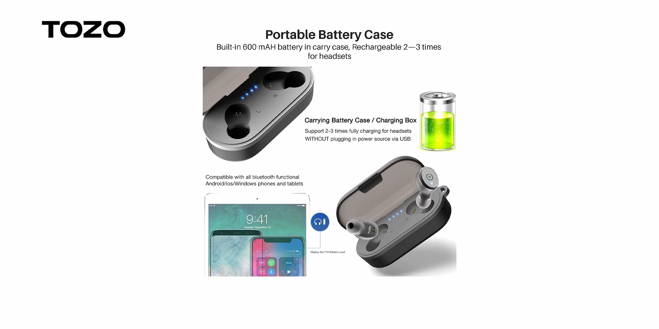 AURICULARES INALÁMBRICOS TOZO