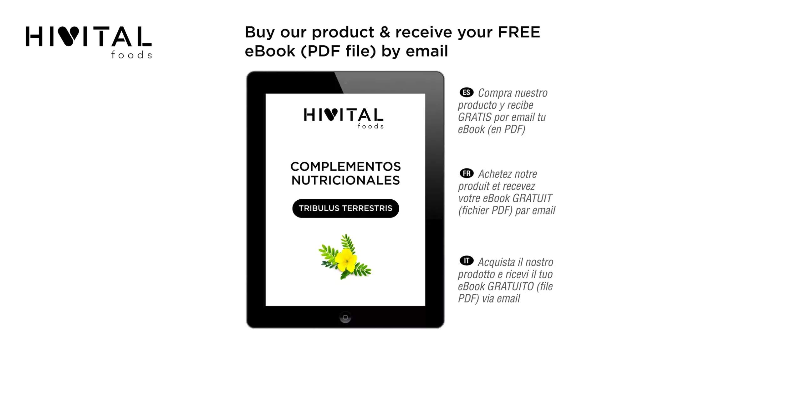 HIVITAL FOODS Tribulus Terrestris 2250 mg | 180 cápsulas veganas