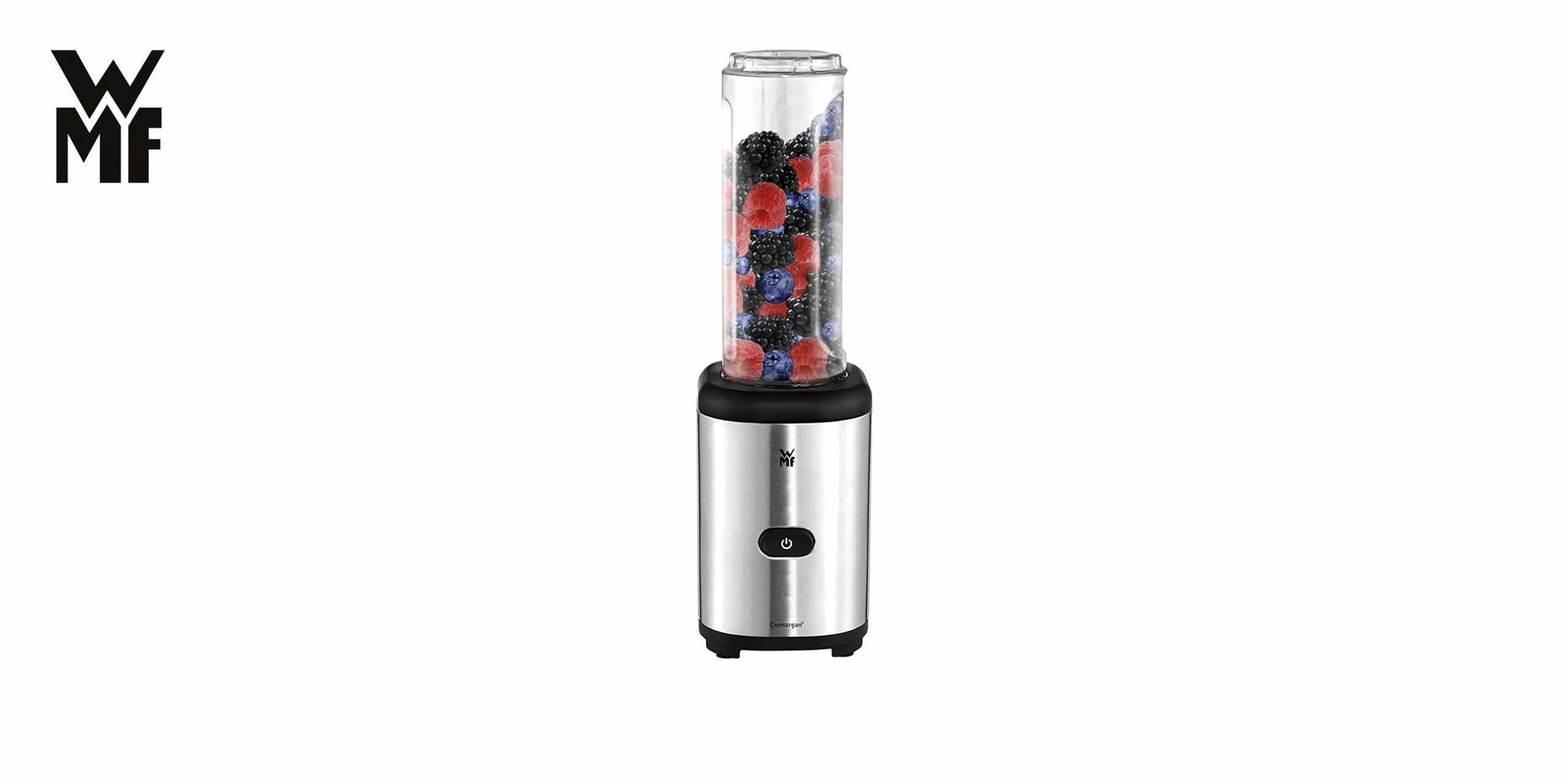 Logo de WMF, una marca alemana de productos de cocina y hogar de alta calidad y diseño. El logo consiste en las letras W, M y F en color negro sobre un fondo blanco, con un estilo elegante y moderno. WMF es el acrónimo de Württembergische Metallwarenfabrik, que significa Fábrica de Metal de Württemberg. WMF se fundó en 1853 y desde entonces se ha convertido en una de las marcas líderes en el sector de los utensilios de cocina, el menaje, los electrodomésticos y los accesorios para el café y el té.