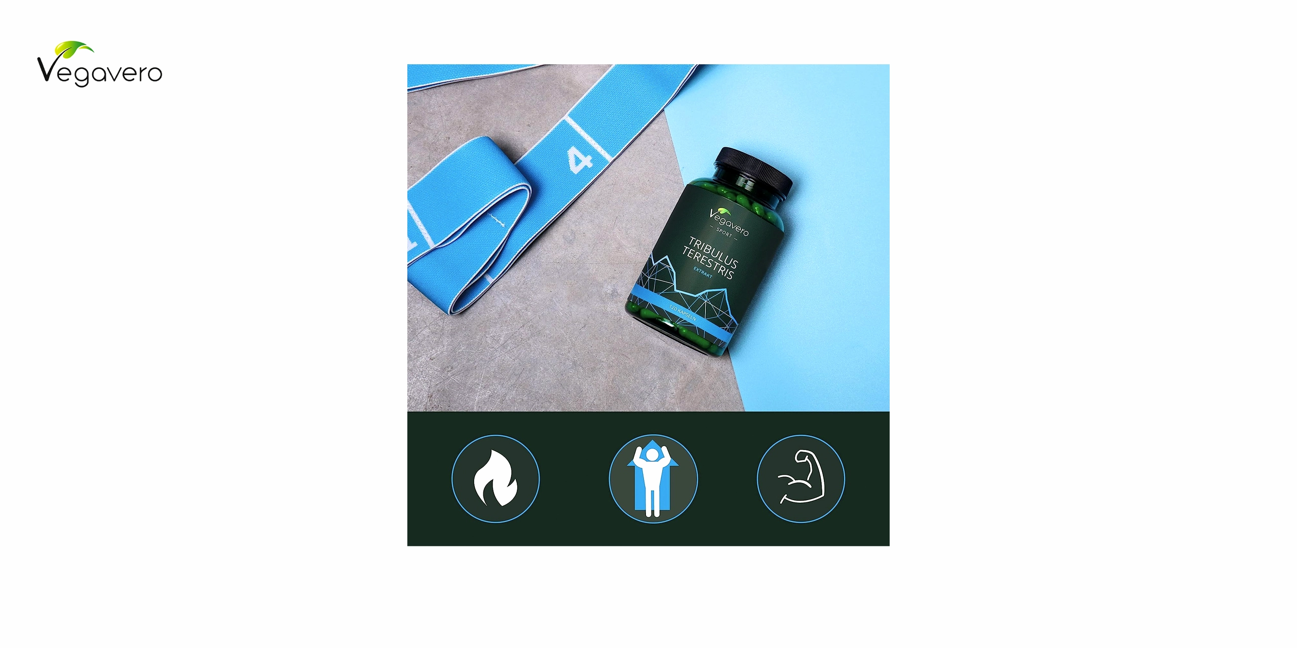 Bote de vegavero verde con detalles azules